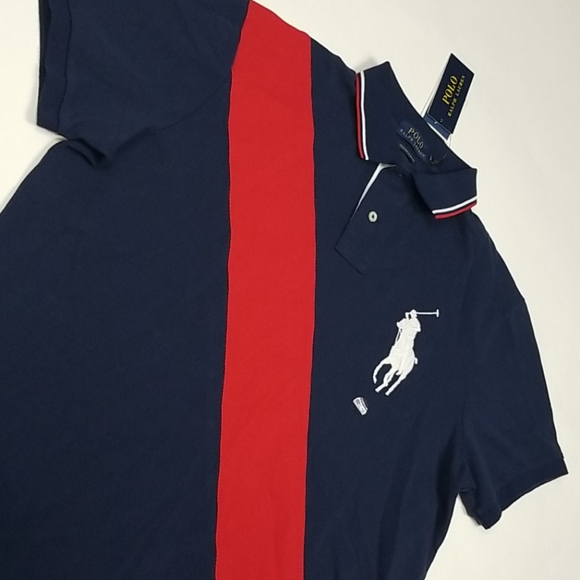 Polo Ralph Lauren Big Pony Stripe Front Polo - Picture 5 of 5
